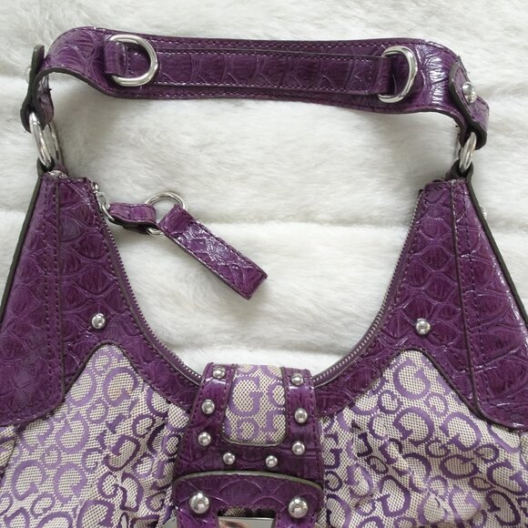 Women's Guess Purple Handbag - Picture 3 of 9